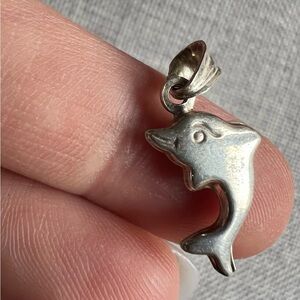 Beautiful Sterling Silver Dolphin Pendant Charm